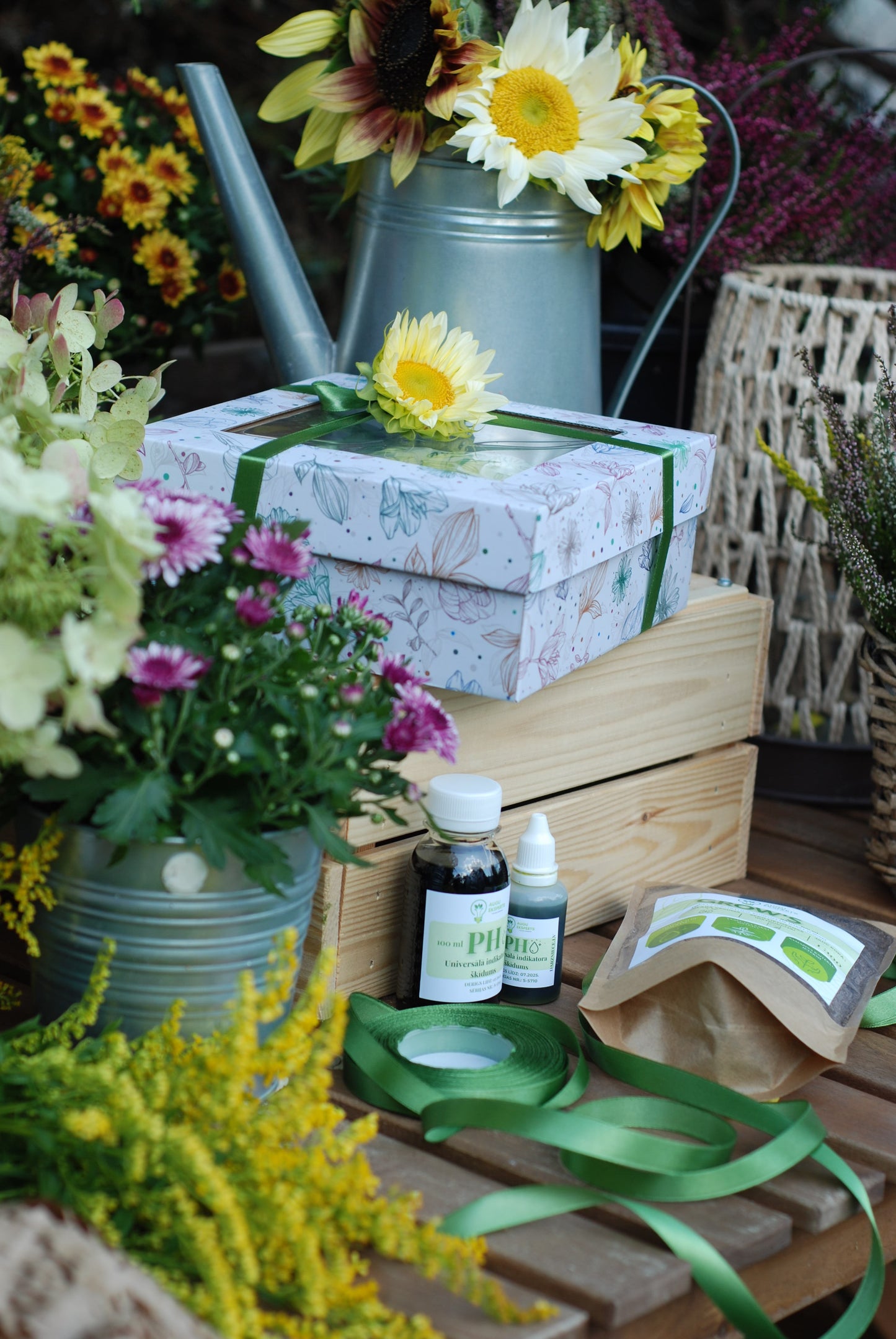 pH indikatoršķīdums augsnes skābuma mērīšanai