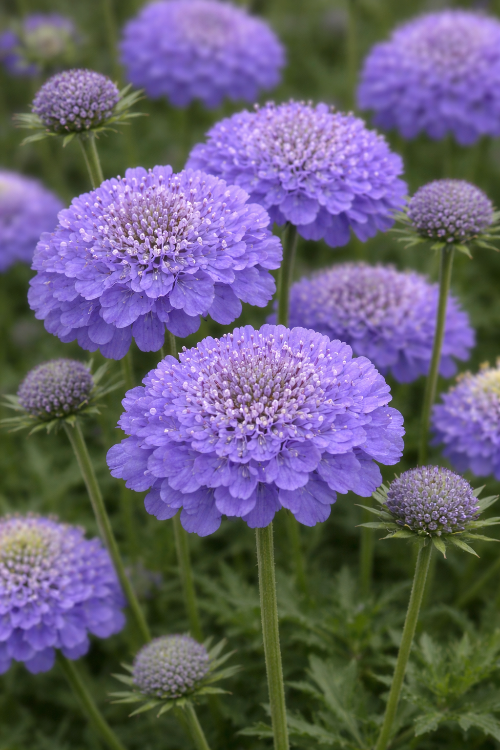 Skabioza atropurpurea 'Oxford Blue'